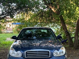 2008 Hyundai Sonata ТагАЗ IV (EF) Рестайлинг, синий, 750000 рублей, вид 1