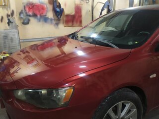 2007 Mitsubishi Lancer X, красный, 650000 рублей, вид 3