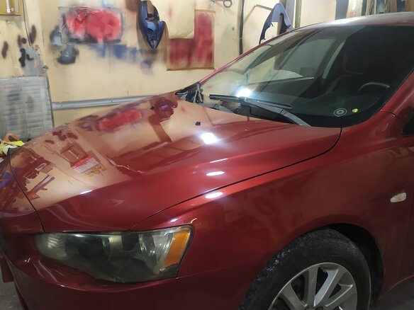 2007 Mitsubishi Lancer X, красный, 650000 рублей - вид 2