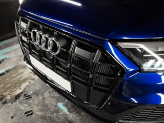 2020 Audi SQ7 I (4M) Рестайлинг, синий, 8800000 рублей, вид 4