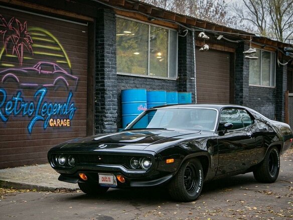 1972 Plymouth Road Runner II, чёрный