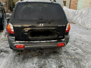 2002 Hyundai Santa Fe I, чёрный, 350000 рублей, вид 5