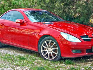 2005 Mercedes-Benz SLK-Класс 350 II (R171), красный, 1690000 рублей, вид 1