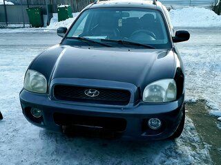 2002 Hyundai Santa Fe I, чёрный, 350000 рублей, вид 2