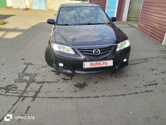 2005 Mazda 6 I (GG), чёрный, 750000 рублей - вид 1