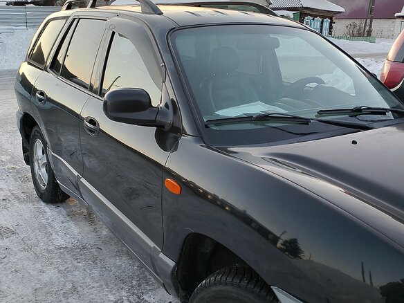 2002 Hyundai Santa Fe I, чёрный, 350000 рублей - вид 2