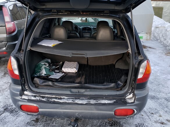 2002 Hyundai Santa Fe I, чёрный, 350000 рублей - вид 9