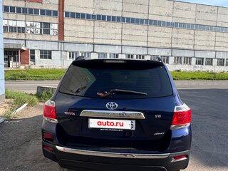 2011 Toyota Highlander II (XU40) Рестайлинг, синий, 1600000 рублей, вид 5