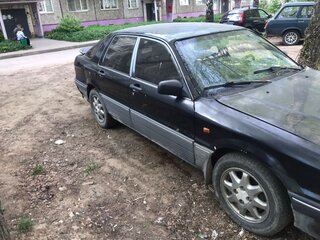 1991 Mitsubishi Galant VI, чёрный, 300000 рублей, вид 2