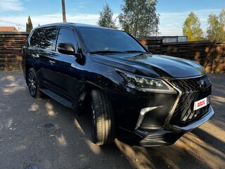 2018 Lexus LX 570 III Рестайлинг 2, чёрный, 7500000 рублей, вид 3