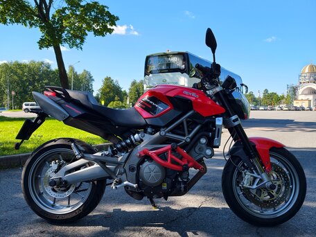 2012 Aprilia SL 750 Shiver, красный, 400000 рублей, вид 4
