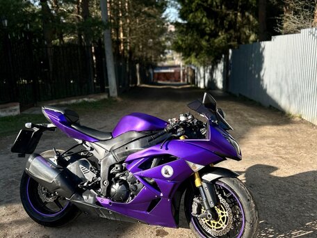 2013 Kawasaki ZX-6 Ninja, фиолетовый, 650000 рублей, вид 1