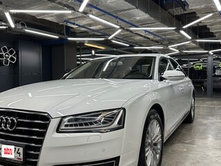 2014 Audi A8 Long III (D4) Рестайлинг, белый, 2350000 рублей, вид 2