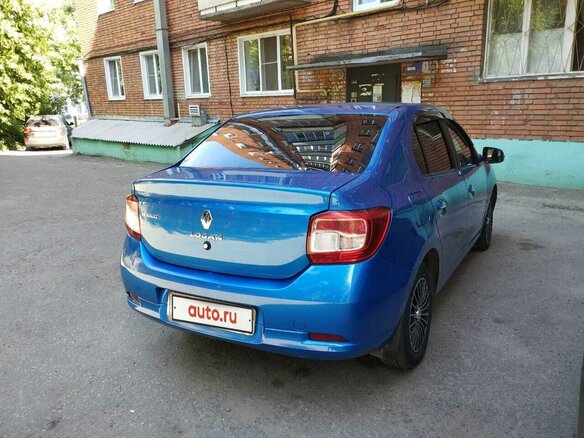 2015 Renault Logan II, синий, 730000 рублей - вид 3