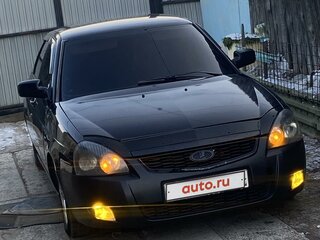 2008 Lada (ВАЗ) Priora I, чёрный, 395000 рублей, вид 1
