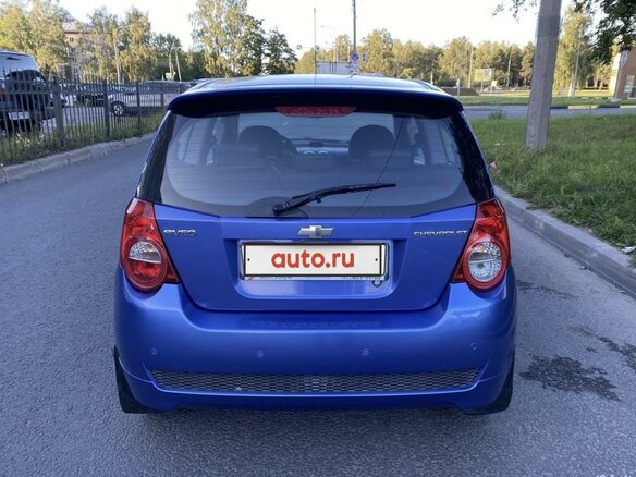 2008 Chevrolet Aveo I Рестайлинг, синий, 450000 рублей - вид 3