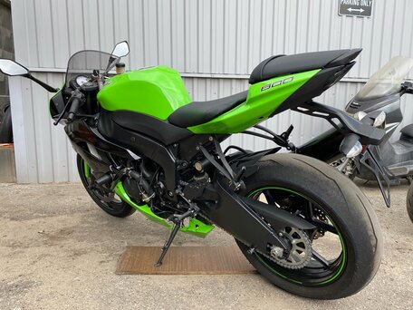 2012 Kawasaki ZX-6 Ninja, зелёный, 820000 рублей, вид 2