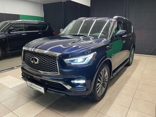 2018 Infiniti QX80 I Рестайлинг 2, синий, 5900000 рублей, вид 3