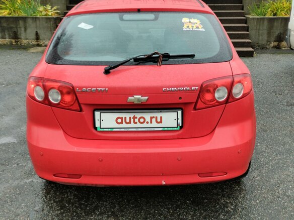 2007 Chevrolet Lacetti I, красный, 250000 рублей - вид 3