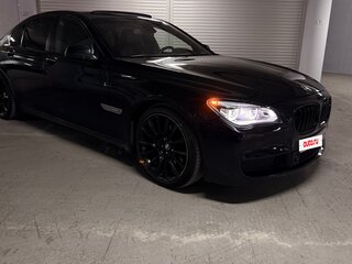 2008 BMW 7 серии 740i V (F01/F02/F04), чёрный, 1800000 рублей, вид 4
