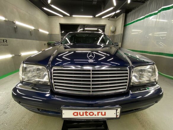 1998 Mercedes-Benz S-Класс 500 Long III (W140) Рестайлинг, синий - вид 7