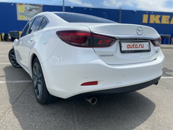 2016 Mazda 6 III (GJ) Рестайлинг, белый, 1650000 рублей - вид 8