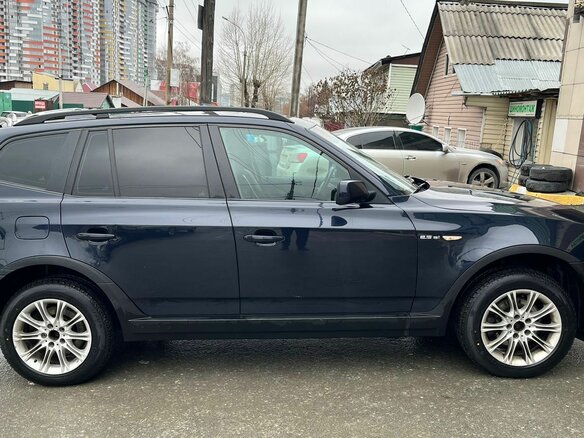 2008 BMW X3 20d I (E83) Рестайлинг, синий, 1050000 рублей - вид 6