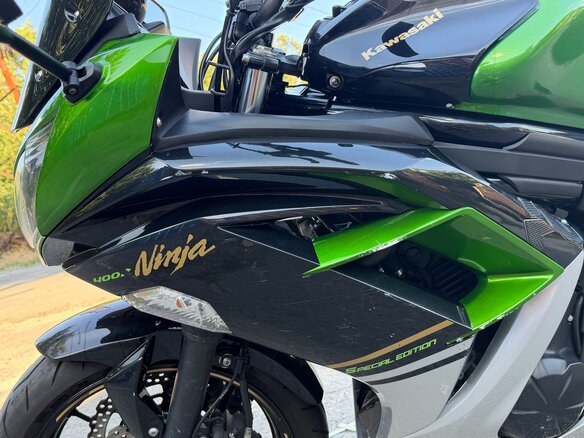 2014 Kawasaki ER-4F (Ninja 400R), зелёный, 400000 рублей - вид 6