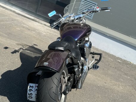 2002 Yamaha XV 1700 Warrior, фиолетовый, 830000 рублей, вид 3