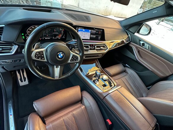 2019 BMW X5 M50d IV (G05/G18), синий, 6900000 рублей - вид 11
