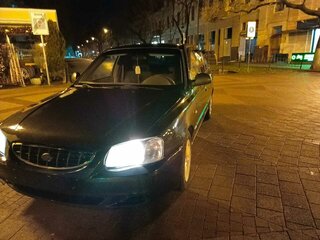 2008 Hyundai Accent ТагАЗ II, чёрный, 350000 рублей, вид 3