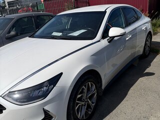 2021 Hyundai Sonata VIII (DN8), белый, 1700000 рублей, вид 3