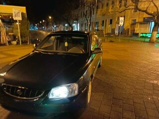 2008 Hyundai Accent ТагАЗ II, чёрный, 350000 рублей, вид 2