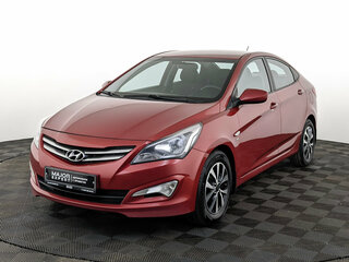 2015 Hyundai Solaris I Рестайлинг, красный, 1060000 рублей, вид 1