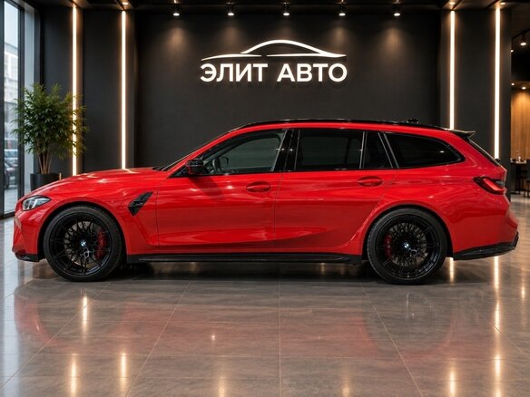 2025 BMW M3 Competition Package VI (G80) Рестайлинг, оранжевый - вид 2