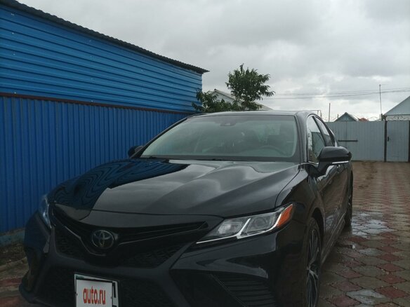 2018 Toyota Camry US Market VIII (XV70), чёрный, 2500000 рублей - вид 1