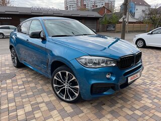 2018 BMW X6 40d II (F16), голубой, 4490000 рублей, вид 3