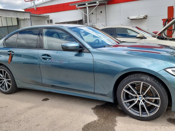 2020 BMW 3 серии 318d VII (G2x), синий, 4099000 рублей - вид 12