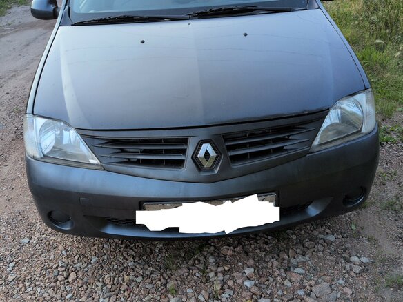 2008 Renault Logan I, серый, 405000 рублей - вид 1