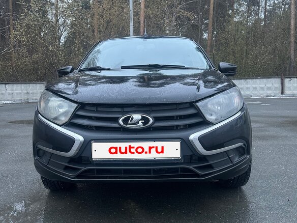 2019 Lada (ВАЗ) Granta I Рестайлинг, чёрный, 470000 рублей