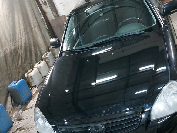 2011 Lada (ВАЗ) Priora I, чёрный, 320000 рублей - вид 9