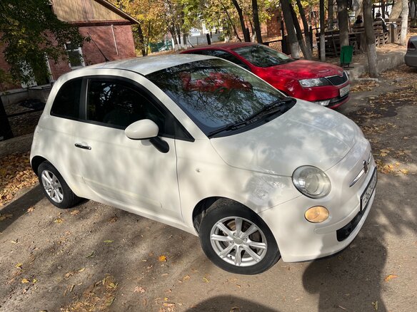 2012 Fiat 500 II, белый - вид 1