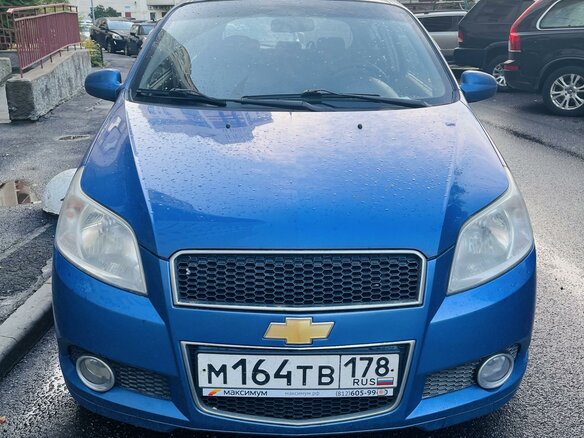 2008 Chevrolet Aveo I Рестайлинг, синий, 450000 рублей - вид 1