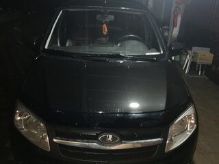2014 Lada (ВАЗ) Granta I, чёрный, 360000 рублей, вид 3