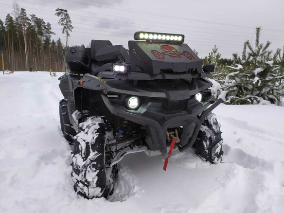 2019 Stels ATV-650 Guepard Trophy, серый, 740000 рублей