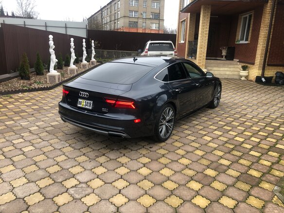2016 Audi A7 I (4G) Рестайлинг, синий, 3150000 рублей - вид 7