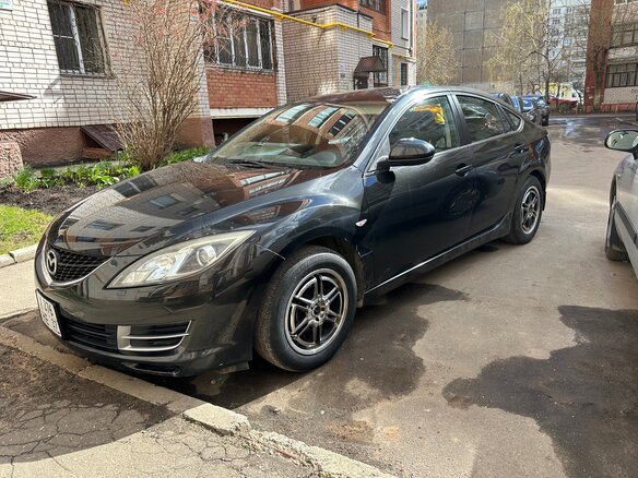 2008 Mazda 6 II (GH), чёрный, 990000 рублей - вид 1