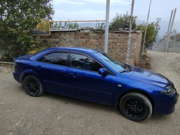 2007 Mazda 6 I (GG) Рестайлинг, синий, 720000 рублей - вид 1