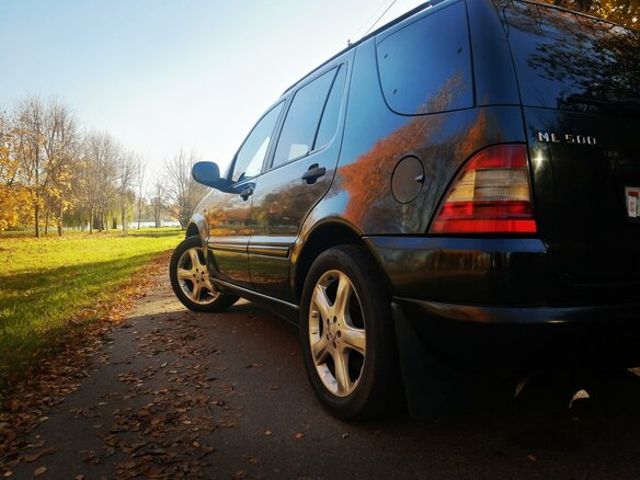 1999 Mercedes-Benz M-Класс 430 I (W163), чёрный, 650000 рублей - вид 5