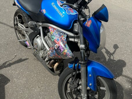 2008 Kawasaki ER-6N, синий, 380000 рублей, вид 3